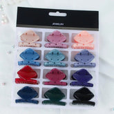 Unique Design Hair Claw Clips - 12 Pcs (C127)
